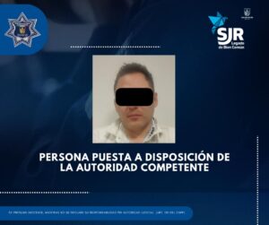 Detienen a hombre por ingerir alcohol en la vía pública y actitud agresiva en SJR