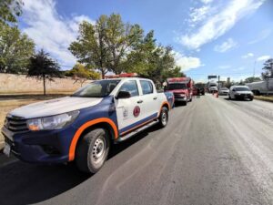 Pipa Evita Incendio de Taxi en Paseo Central