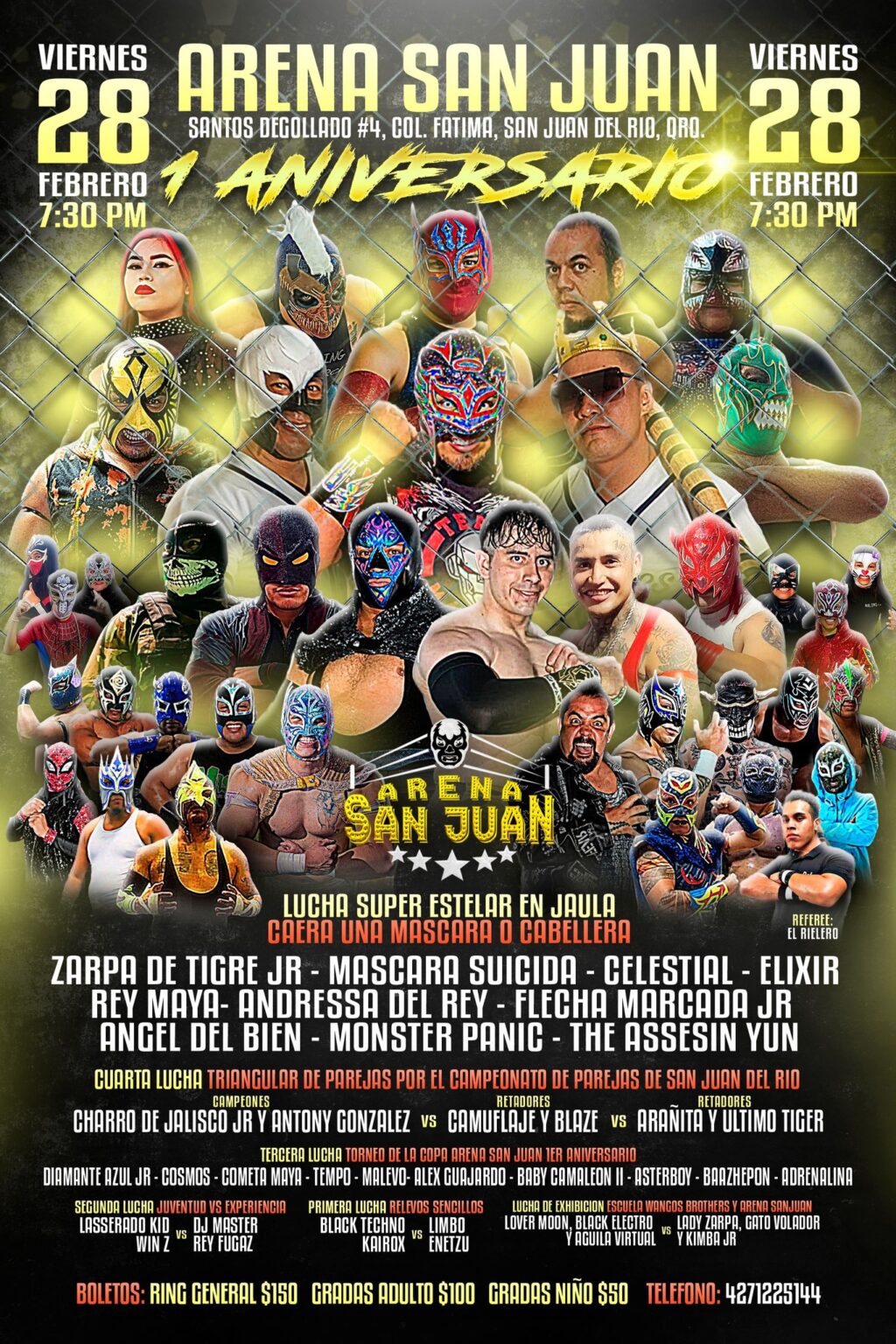 Preparan celebración del 1er Aniversario de la Arena San Juan: Lucha Libre al Máximo