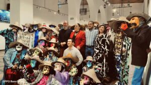 Xitases de La Valla protagonizan apertura de la exposición “Máscaras. Arte, rito y tradición” en San Juan del Río