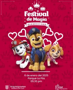 Paw Patrol llega a Tequisquiapan para celebrar el Día de Reyes