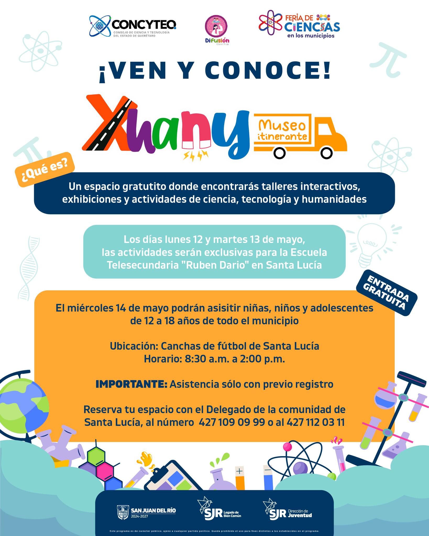 Xhany y la Feria de Ciencias llegan a Santa Lucía con el Museo ...