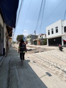 Supervisan avance final de obra de rehabilitación en calle Hacienda La Llave