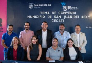 Municipio de San Juan del Río firma convenio de colaboración con el CECATI para impulsar la capacitación laboral