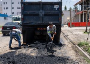 San Juan del Río ha aplicado más de 14 mil metros cúbicos de material en labores de bacheo