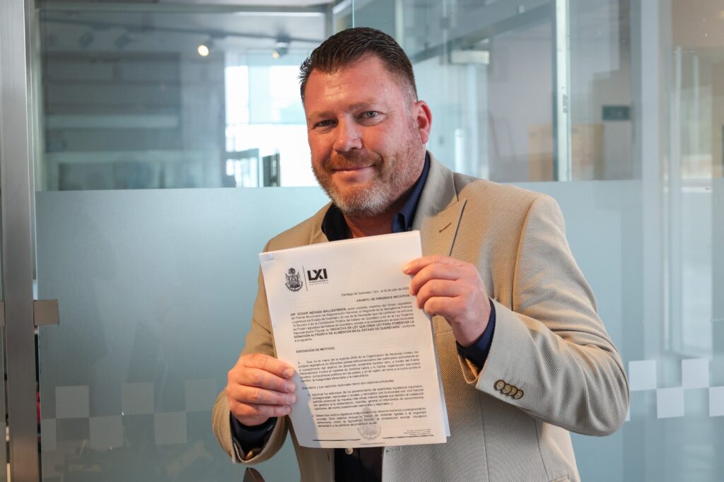 Presenta diputado Edgar Inzunza iniciativa para fomentar la Donación Altruista de Alimentos en Querétaro