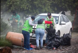 Continúan jornadas permanentes de limpieza en San Juan del Río