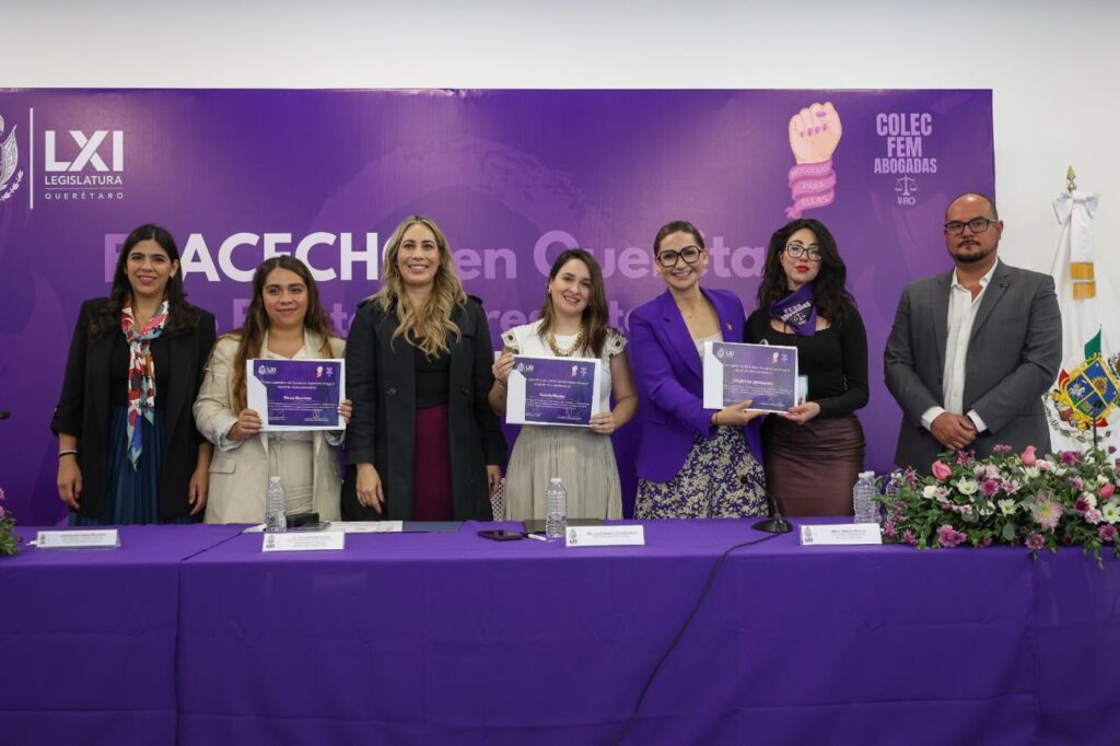 Diputadas Andrea Tovar y Juliana Hernández presentan la Ley Valeria en el Foro Estatal sobre Acecho en Querétaro
