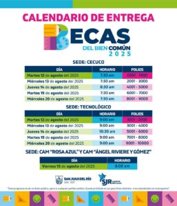 Publican calendario de entrega de Becas del Bien Común 2025 en San Juan del Río