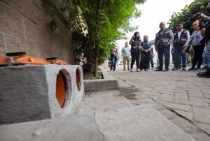 Colocan válvulas de desfogue en Bosques de San Juan para prevenir riesgos por lluvias