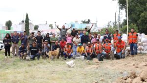 Autoridades municipales y vecinos de La Rueda refuerzan acciones de protección ante temporada de lluvias