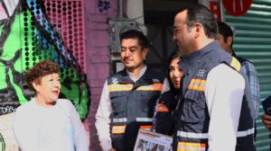 Roberto Cabrera supervisa rehabilitación de imagen urbana en 5 de Mayo que registra 82% de avance