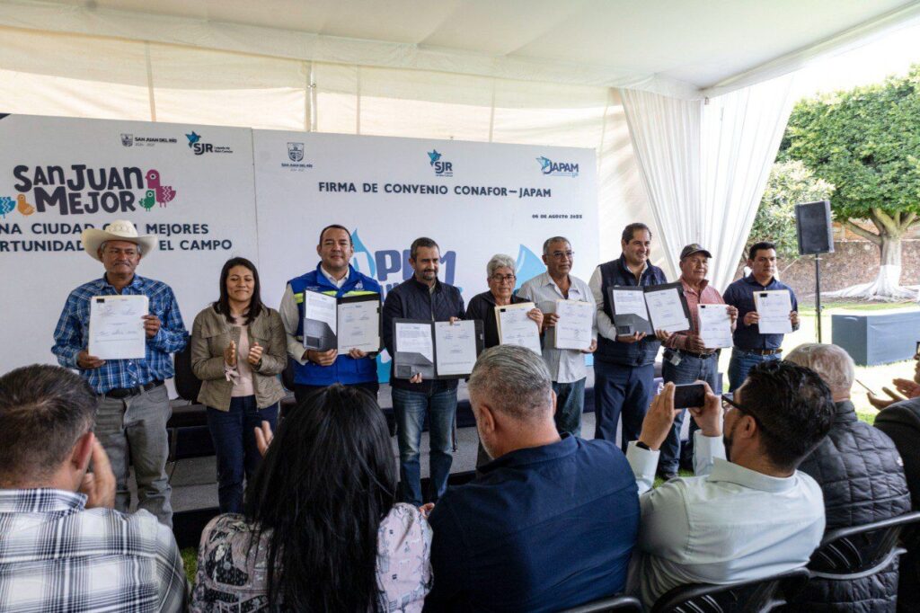 JAPAM y CONAFOR destinan 3 millones de pesos para preservar el manto acuífero de San Juan del Río