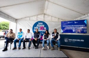 Roberto Cabrera presenta avances de acciones implementadas ante lluvias en San Juan del Río