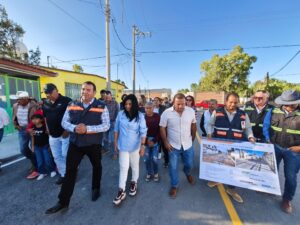 Entregan rehabilitación de la calle Casas Grandes en Cazadero