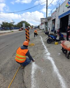 Inician trabajos de rehabilitación en la calle La Tota Carbajal, frente al parque Las Garzas
