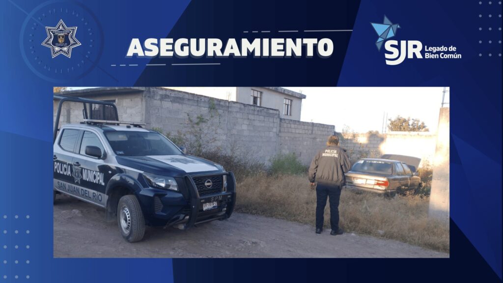 Policía Municipal recupera vehículo reportado como robado en la colonia Lázaro Cárdenas