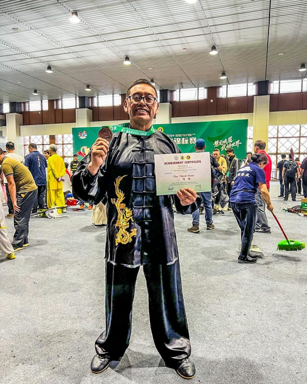 Profesor del CBTis 145 representa a México en el Mundial de Kungfu en China