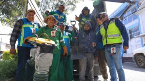 Reforzaron jornadas de bacheo en distintos puntos de San Juan del Río