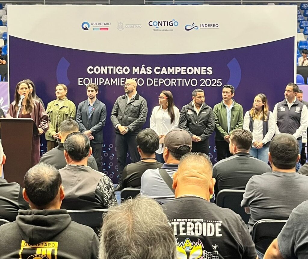 Entregan equipamiento deportivo 2025 del programa “Contigo Más Campeones” en San Juan del Río