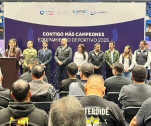 Entregan equipamiento deportivo 2025 del programa “Contigo Más Campeones” en San Juan del Río