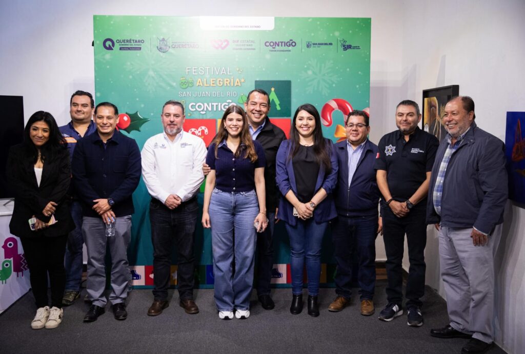 Presentan “Festival Alegría San Juan del Río Contigo 2025” que traerá pista de hielo, pino monumental y desfile navideño
