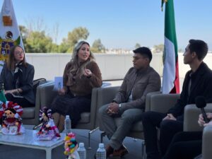 Diputada Andrea Tovar organiza conversatorio con jóvenes participantes de ejercicios legislativos