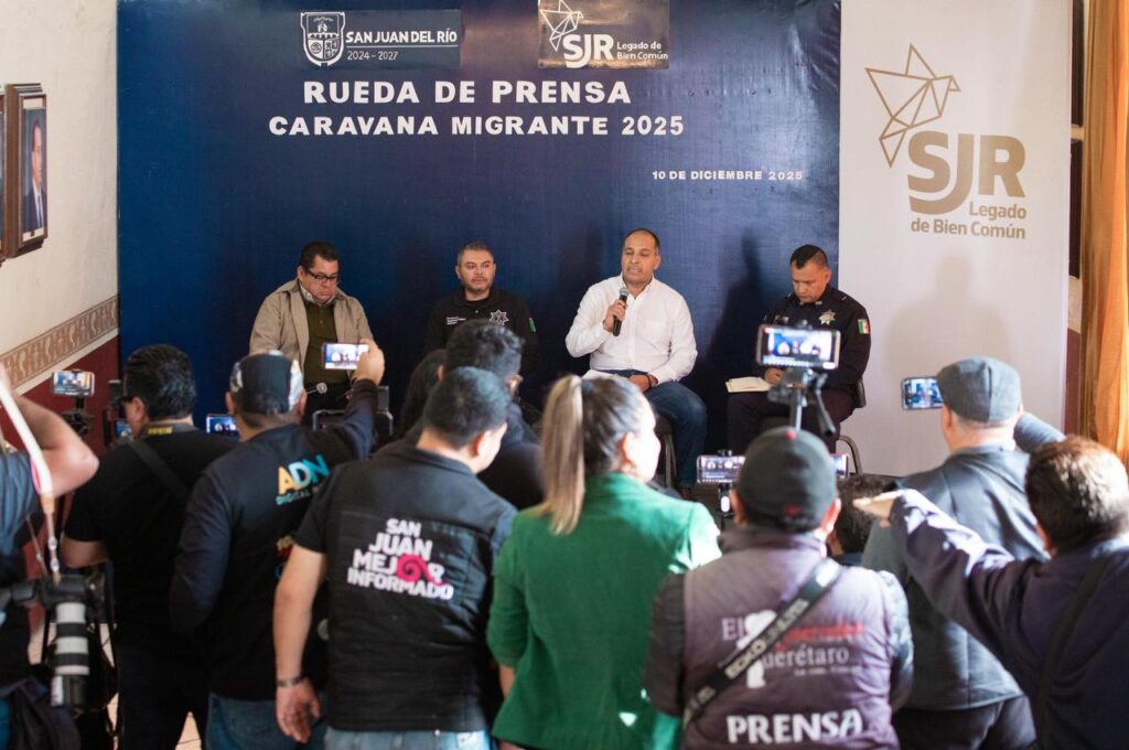 San Juan del Río anuncia acciones para garantizar un tránsito seguro durante la XX Caravana Migrante