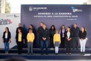 Entregan tres aulas nuevas en primaria de San Sebastián de las Barrancas Norte