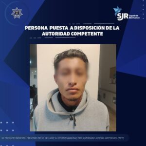 Detienen a hombre por robo de celulares en la colonia Indeco