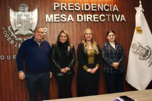 Presidenta de la Mesa Directiva Ginna Guzmán recibe a Gerardo Cuanalo para impulsar movilidad incluyente