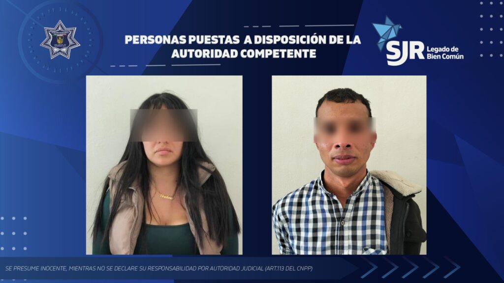 Detienen a dos personas por resistencia y presunto cobro “gota a gota” en la colonia Benito Juárez