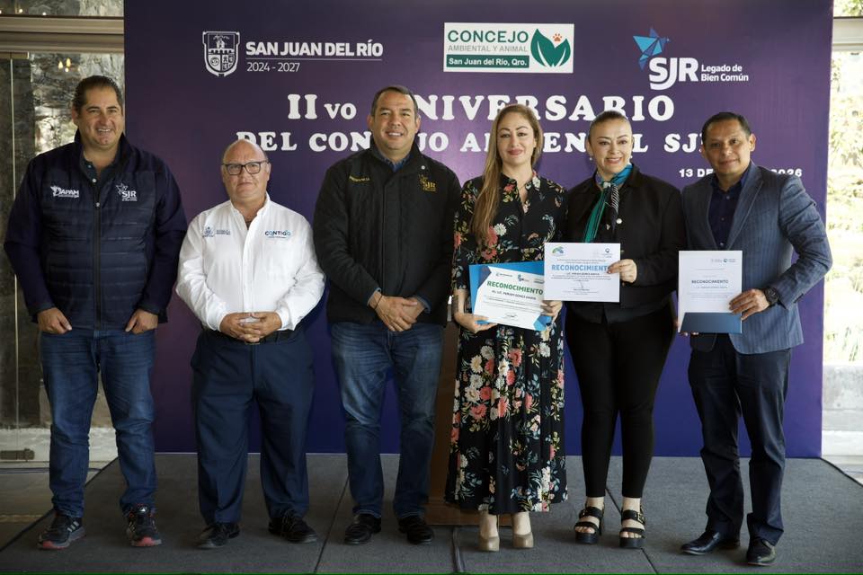 Reconoce Roberto Cabrera al Concejo Ambiental de San Juan del Río en su 11º aniversario