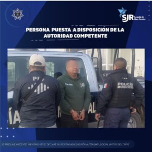 Detienen a hombre con orden de aprehensión por violencia familiar en San Juan del Río