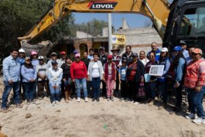 Gobierno Municipal, JAPAM y CONAGUA supervisan obra de drenaje sanitario en Nuevo San Antonio.