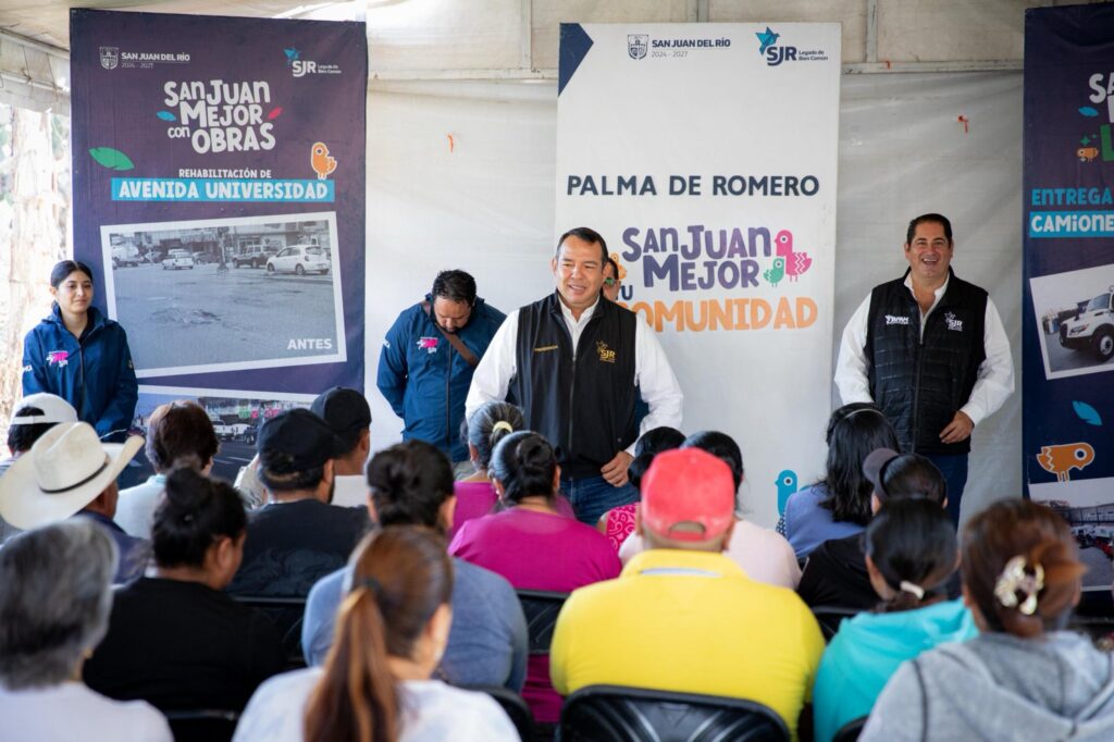 Regresa Roberto Cabrera a Palma de Romero para dar seguimiento a compromisos comunitarios