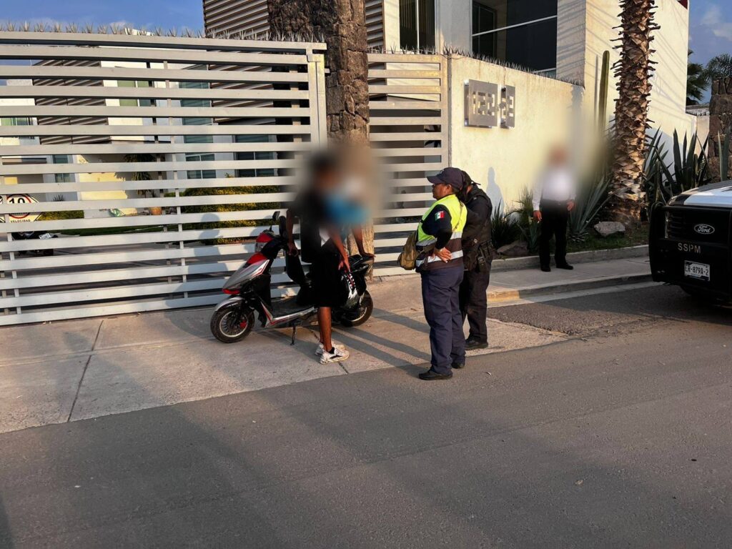 Realiza Tránsito Municipal operativo de revisión de motocicletas en San Juan del Río