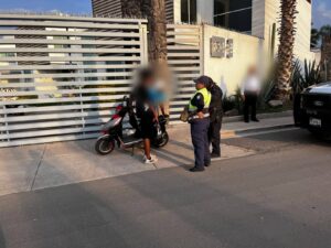 Realiza Tránsito Municipal operativo de revisión de motocicletas en San Juan del Río