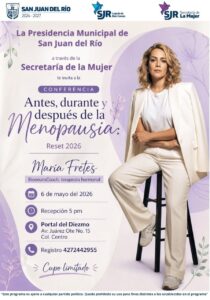 Invitan a conferencia sobre menopausia en San Juan del Río