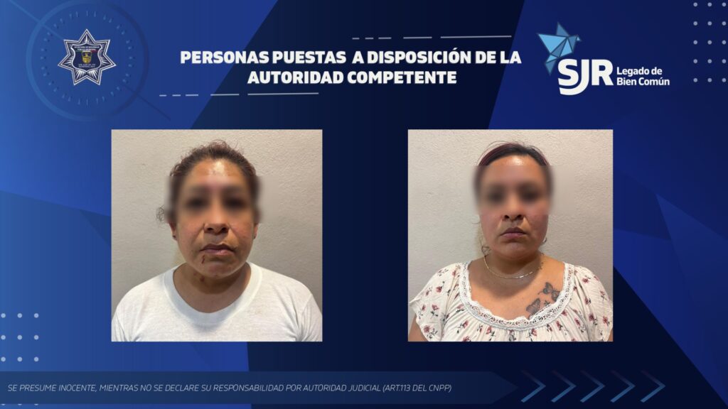 Detienen a dos mujeres por lesiones tras riña familiar en San Juan del Río