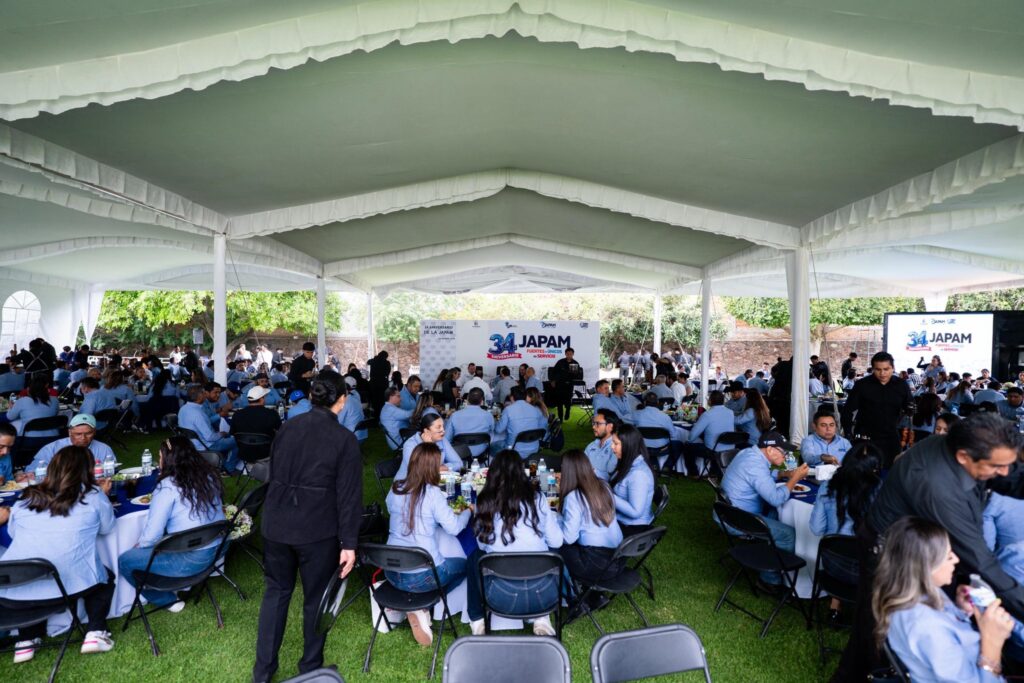 JAPAM celebra 34 años de servicio y reconoce la trayectoria de su personal