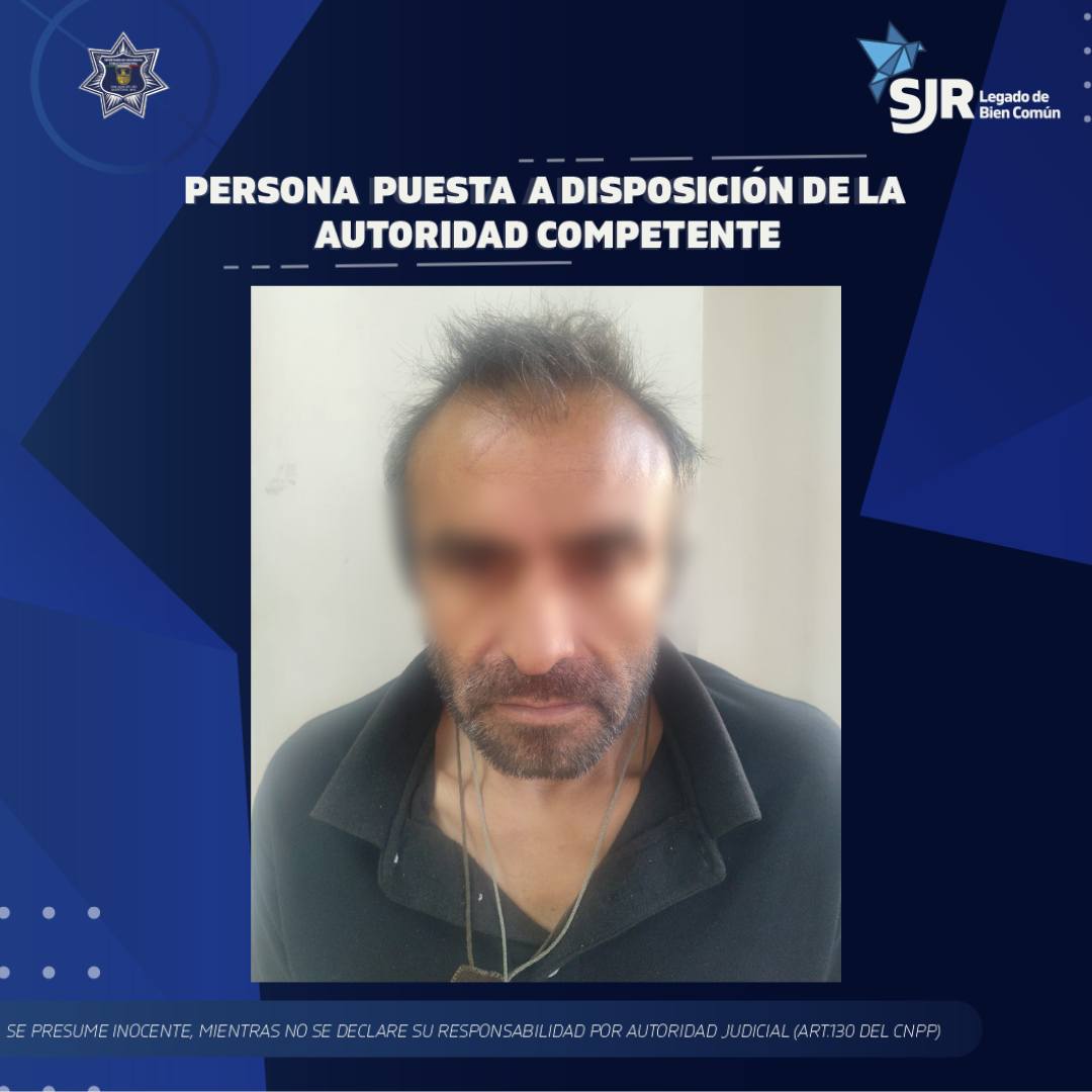 Detienen a hombre por presuntos delitos contra la salud en la colonia Centro