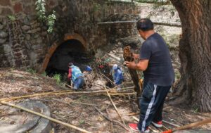 Realizan jornada de limpieza en el Río San Juan para prevenir riesgos por lluvias
