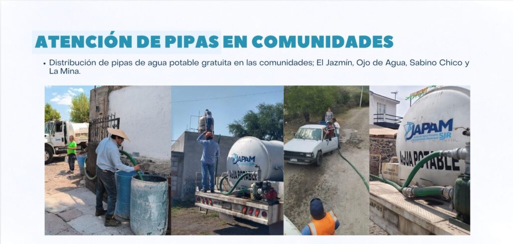 Avanza JAPAM en mejoras hidráulicas y atención ciudadana en el sector 19 sistema poniente El Jazmín, Ojo de Agua, Sabino Chico y La Mina