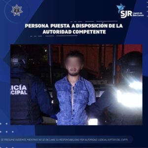 Detienen a presunto implicado en diversos hechos delictivos en el Centro de San Juan del Río