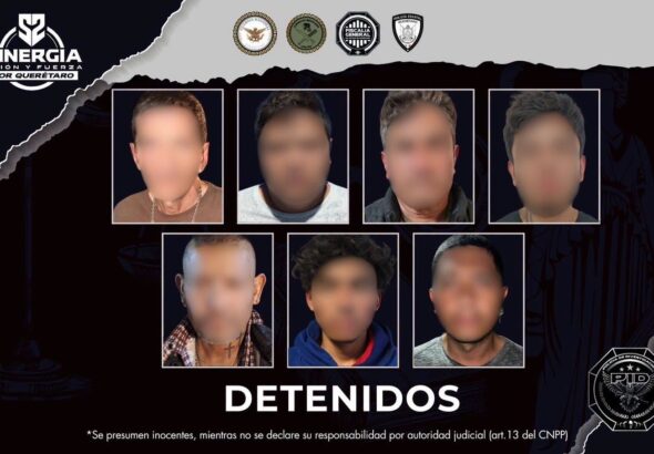 Siete detenidos tras 10 cateos simultáneos en San Juan del Río