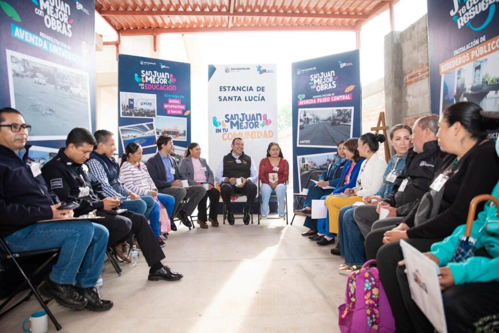 San Juan del Río acerca servicios y atiende necesidades ciudadanas en Estancia de Santa Lucía