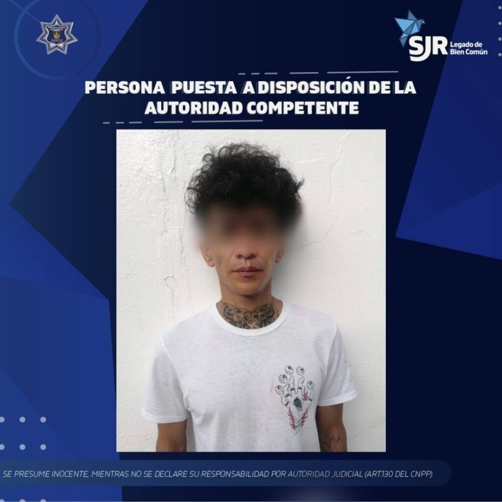 Detienen a dos hombres en Lomas de San Juan; uno contaba con orden de aprehensión vigente por violencia familiar