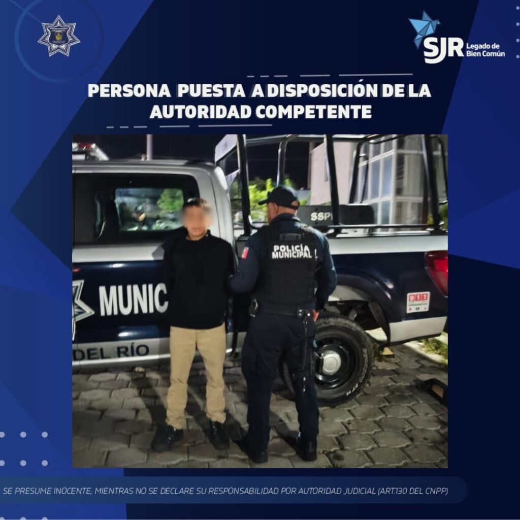 Detiene SSPM-SJR a presunto responsable de daños a inmuebles en San Cayetano