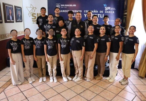 San Juan del Río fortalece su presencia internacional con el abanderamiento del Grupo de Danza Folklórica Ollin Yoliztli